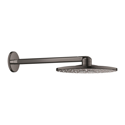 IŠPARDAVIMAS. Grohe Rainshower SmartActive 310 Stacionari dušo galva su sieniniu laikikliu (Brushed Hard Graphite spalva)