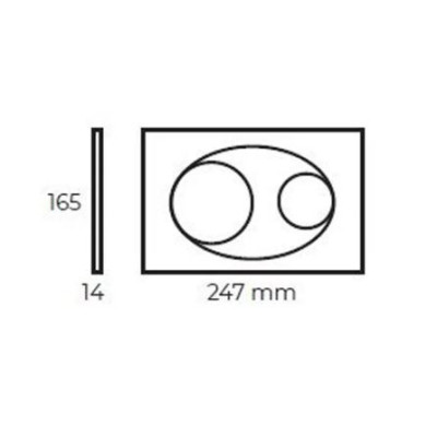 IŠPARDAVIMAS. Bocchi Savio potinkinio rėmo klavišas, matinio chromo spalva