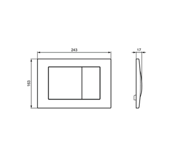 IŠPARDAVIMAS. Vandens nuleidimo klavišas Ideal Standard Septa Pro M1, antivandalinis, blizgi chromo sp.