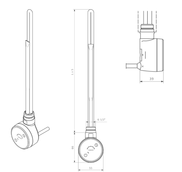 Terma DRY kaitinimo elementas su valdikliu