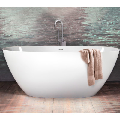 PAA Perla laisvai pastatoma vonia iš akmens masės, 160x75cm