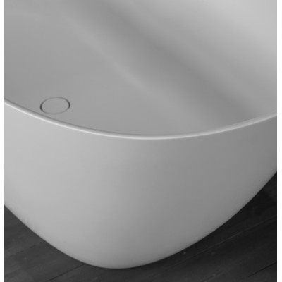 PAA Perla laisvai pastatoma vonia iš akmens masės, 160x75cm