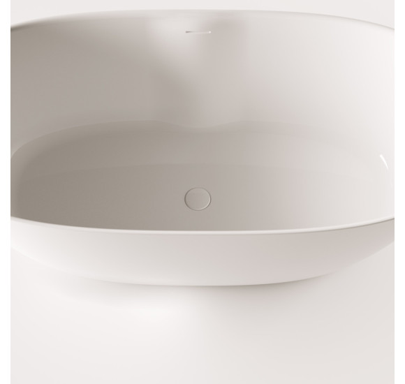 PAA Perla laisvai pastatoma vonia iš akmens masės, 160x75cm