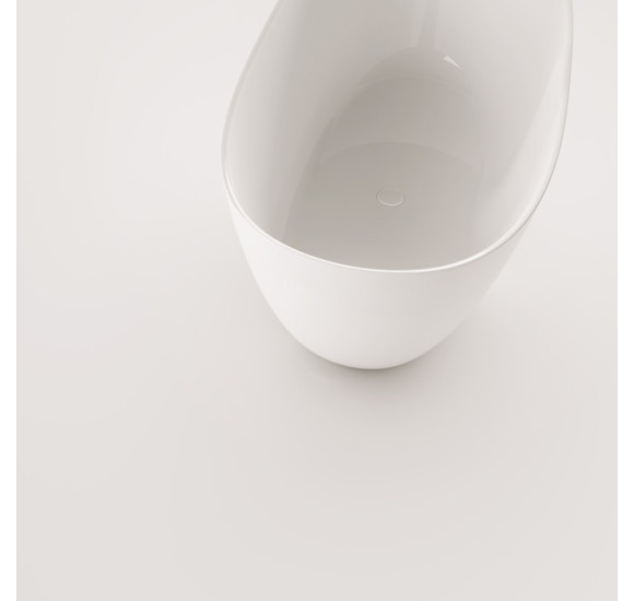 PAA Perla laisvai pastatoma vonia iš akmens masės, 160x75cm