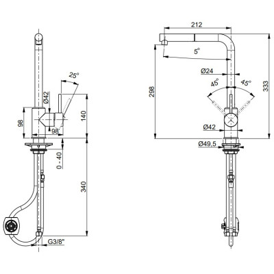 Maišytuvas plautuvei Franke Sirius su ištraukiama žarna, pasirinkite spalvą