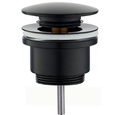 Dugno vožtuvas Emporia click-clack, universalus, juodas matinis