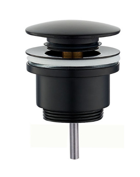 Dugno vožtuvas Emporia click-clack, universalus, juodas matinis