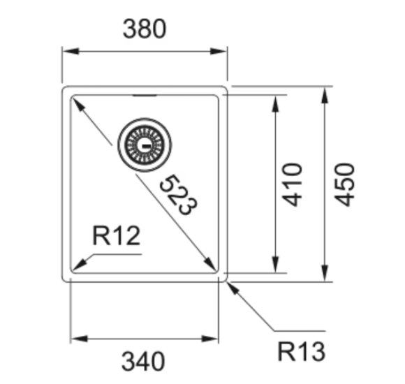 Franke BXX 210/110-34 nerūdijančio plieno plautuvė