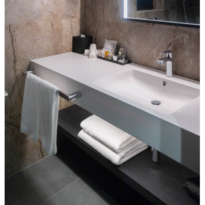 Balteco Standart nestandartinių matmenų praustuvas su stalviršiu nuo 600mm iki 1600mm