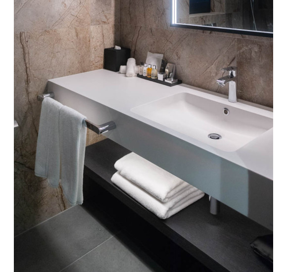 Balteco Standart nestandartinių matmenų praustuvas su stalviršiu nuo 600mm iki 1600mm