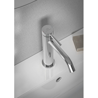 Ideal Standard CERALINE Nuovo H120 maišytuvas praustuvui su metaliniu dugno vožtuvu