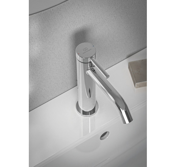 Ideal Standard CERALINE Nuovo H120 maišytuvas praustuvui su metaliniu dugno vožtuvu