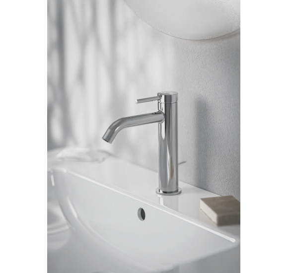 Ideal Standard CERALINE Nuovo H120 maišytuvas praustuvui su metaliniu dugno vožtuvu