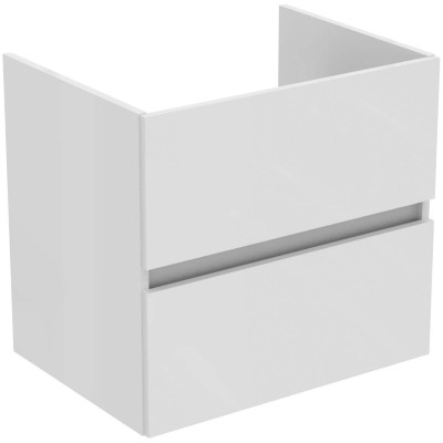 KOMPLEKTAS: Ideal Standard Eurovit pakabinama vonios spintelė su praustuvu 60 cm, 2 stalčiai, soft close uždarymas