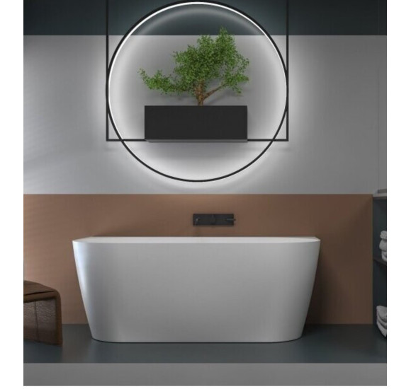 Lieto akmens vonia Inbalia Bahama, 155x78,5cm su sifonu komplekte