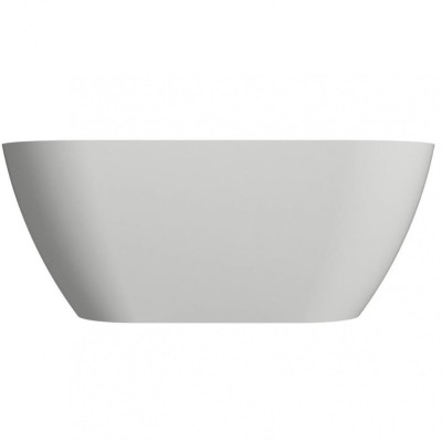 Lieto akmens vonia Inbalia Tulum, 165x75cm, sifonas su baltu vonios spalvos dangteliu