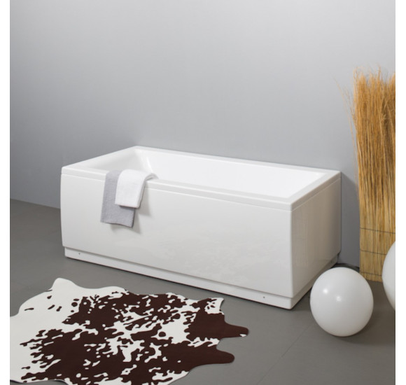 Balteco Roma 179x80cm, akrilinės vonios komplektas: rėmas, apdaila L-formos ir sifonas