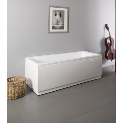 Balteco Roma 179x80cm, akrilinės vonios komplektas: rėmas, apdaila L-formos ir sifonas