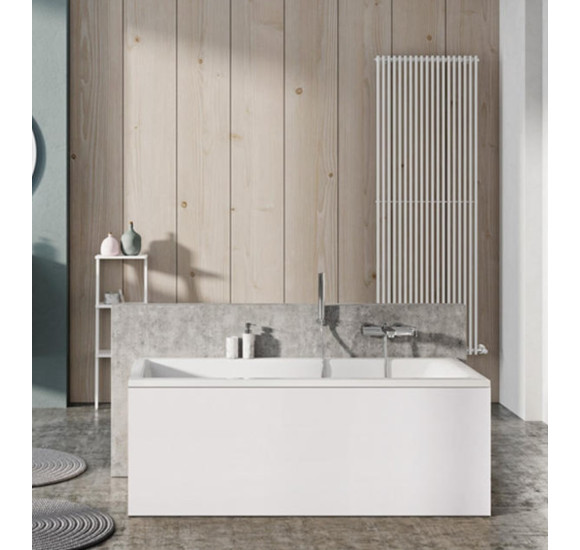 Balteco Forma akrilinės vonios komplektas: rėmas, apdaila L-formos ir sifonas, pasirinkite dydį