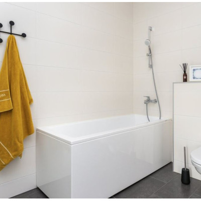 Balteco Forma akrilinės vonios komplektas: rėmas, apdaila L-formos ir sifonas, pasirinkite dydį