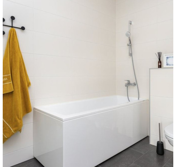 Balteco Forma akrilinės vonios komplektas: rėmas, apdaila L-formos ir sifonas, pasirinkite dydį