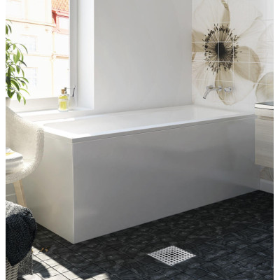 Balteco Forma akrilinės vonios komplektas: rėmas, apdaila L-formos ir sifonas, pasirinkite dydį