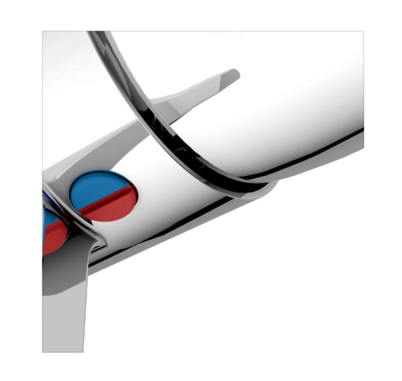 Keuco EDITION 400 potinkinis dušo maišytuvas, apvali apdaila