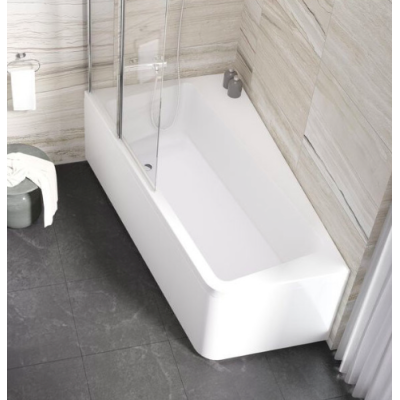 Ravak 10° 170x100, asimetrinė vonia, akrilas (pasirinkite pusę)