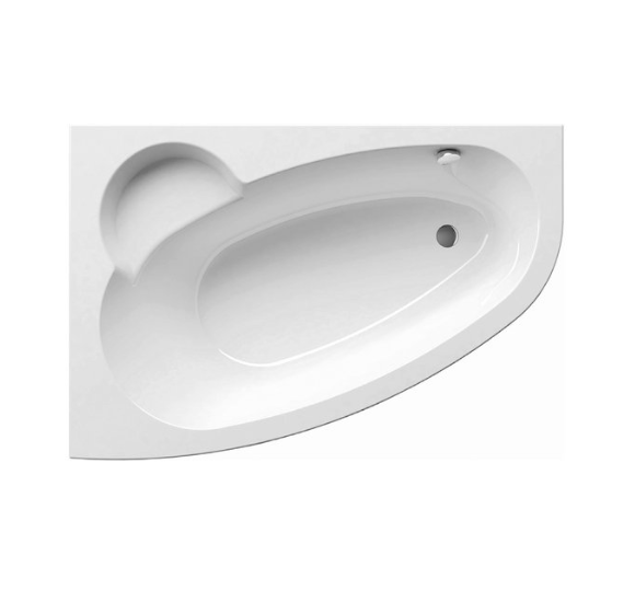 Ravak Asymmetric 160x105, asimetrinė vonia, akrilas (pasirinkitę pusę)