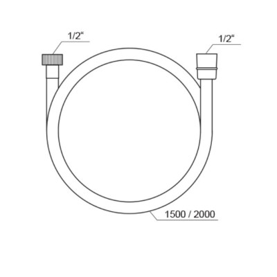 Ravak SatinFlex dušo žarna 150 cm, pasirinkite spalvą