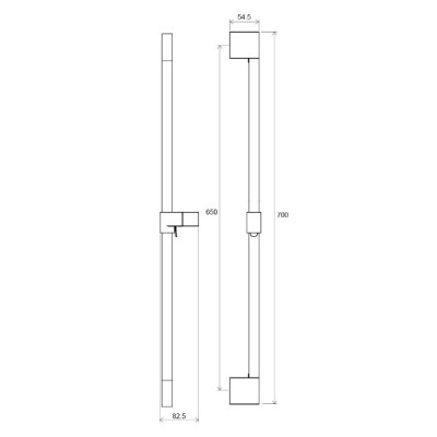 Ravak dušo stovas su reguliuojamu laikikliu, 70 cm, pasirinkite spalvą