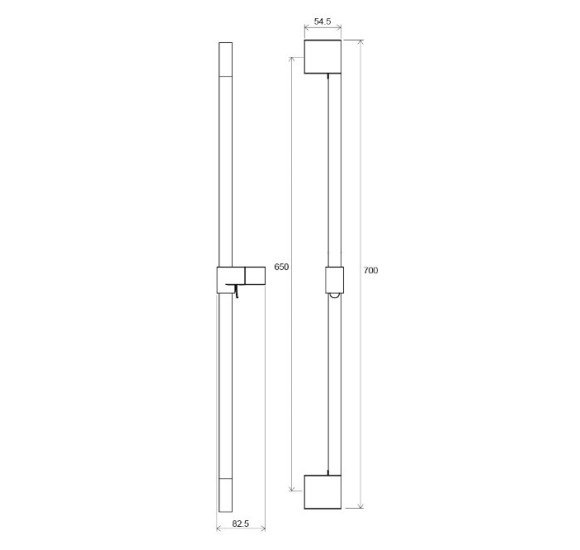 Ravak dušo stovas su reguliuojamu laikikliu, 70 cm, pasirinkite spalvą