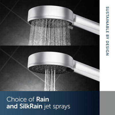 Ideal Standard Idealrain Alu+ rankinis dušas 100 mm, dvi funkcijos, chromas