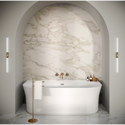 Ravak Ypsilon Wall 178x86 cm, glaudžiama prie sienos vonia, akrilas