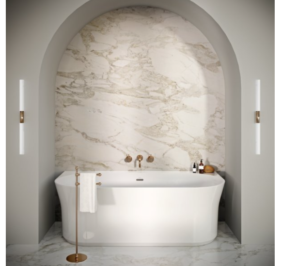 Ravak Ypsilon Wall 178x86 cm, glaudžiama prie sienos vonia, akrilas