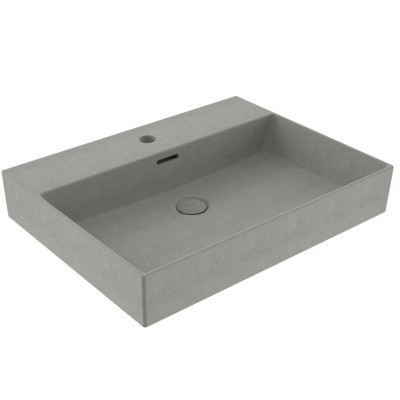 Bocchi Milano pakabinamas/pastatomas praustuvas 605x465mm su apvalia persipylimo anga