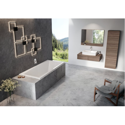 Ravak Formy Slim 02 180x80 cm, stačiakampė vonia, akrilas