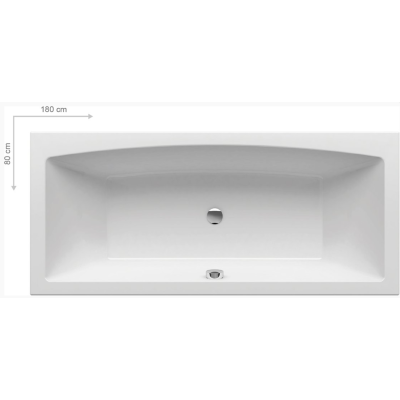 Ravak Formy Slim 02 180x80 cm, stačiakampė vonia, akrilas