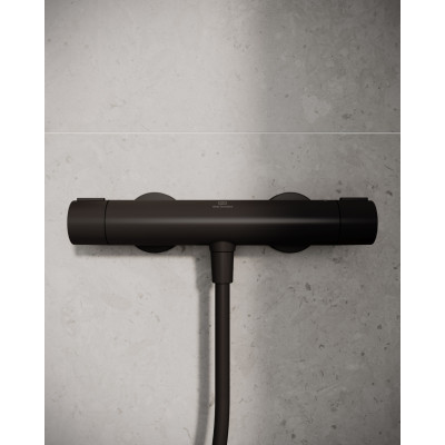 Ideal Standard ALU+ termostatinis dušo maišytuvas, matinė juoda