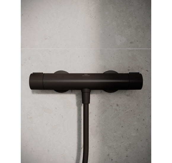 Ideal Standard ALU+ termostatinis dušo maišytuvas, matinė juoda