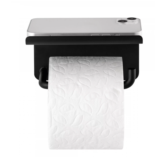 Blomus Modo popieriaus laikiklis, su lentynėle