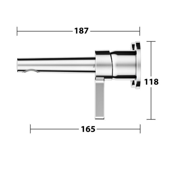 Keuco Edition 400 sieninis praustuvo maišytuvas 187 mm, pasirinkite spalvą