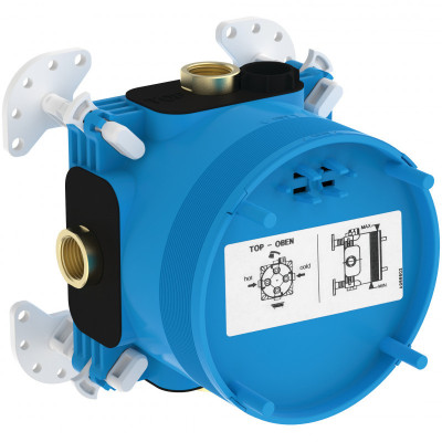 Ideal Standard CERATHERM NAVIGO potinkinė dušo sistema su 30 cm lietaus dušo galva, juodos matinės spalvos