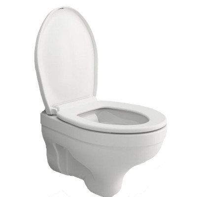 KOMPLEKTAS 3in1 - Bocchi Taormina Pro pakabinamas klozetas su Ideal Standard WC rėmu ir baltu mygtuku