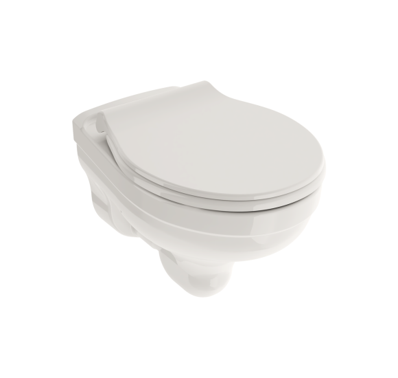 KOMPLEKTAS 3in1 - Bocchi Taormina Pro pakabinamas klozetas su Ideal Standard WC rėmu ir baltu mygtuku