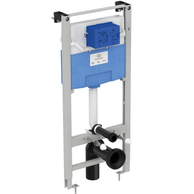 KOMPLEKTAS 3in1 - Bocchi Taormina Pro pakabinamas klozetas su Ideal Standard WC rėmu ir baltu mygtuku