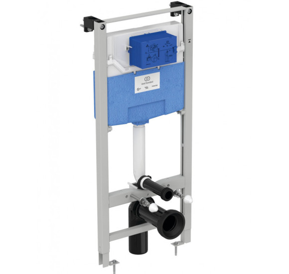 KOMPLEKTAS 3in1 - Bocchi Taormina Pro pakabinamas klozetas su Ideal Standard WC rėmu ir baltu mygtuku