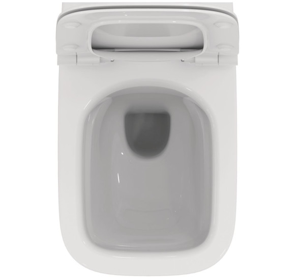 KOMPLEKTAS 3in1 - Ideal Standard i.life B pakabinamas unitazas "Rimless" su su TECEprofil WC rėmu ir chromo spalvos mygtuku