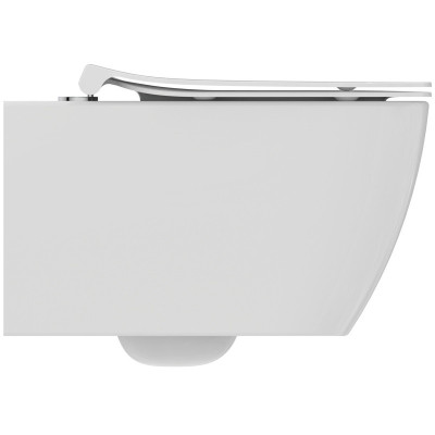 KOMPLEKTAS 3in1 - Ideal Standard i.life B pakabinamas unitazas "Rimless" su su TECEprofil WC rėmu ir chromo spalvos mygtuku