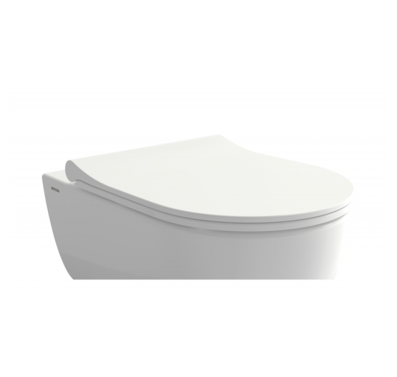 KOMPLEKTAS 3in1 - Bocchi Venezia Rimless pastatomo klozeto puodas su vandens nuleidimo bakeliu ir Soft-Close dangčiu